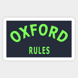 Oxford University Rules Magnet